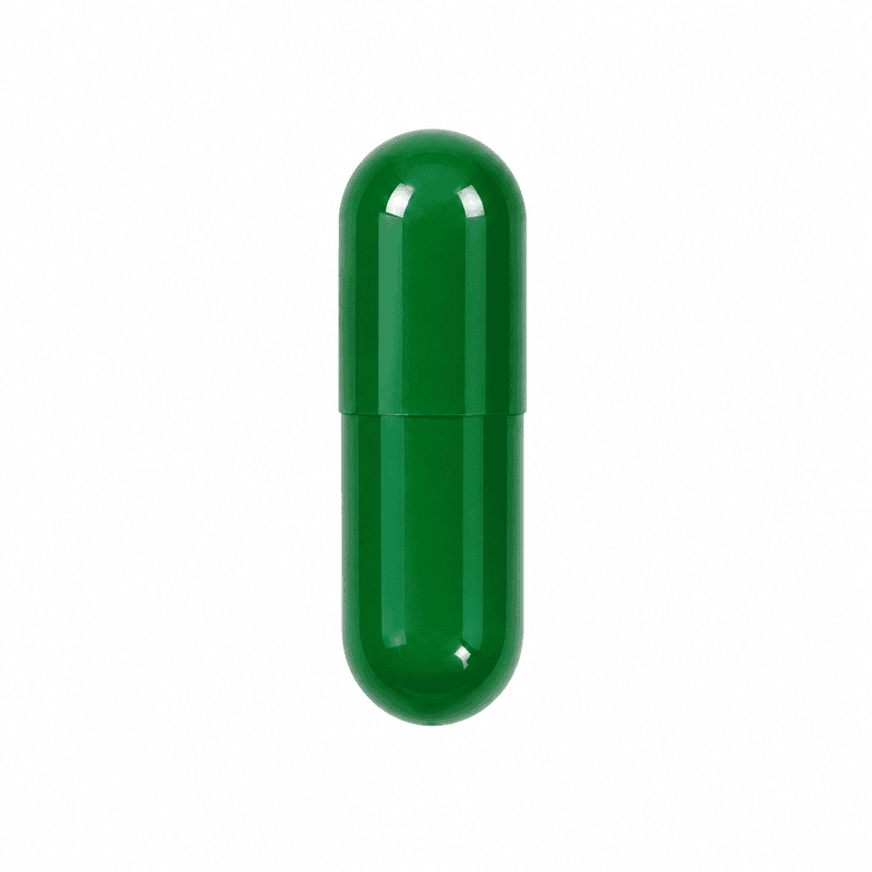 Solid Dark Green Empty Capsule