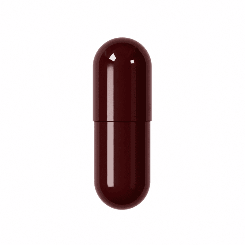 Solid Maroon Empty Capsule
