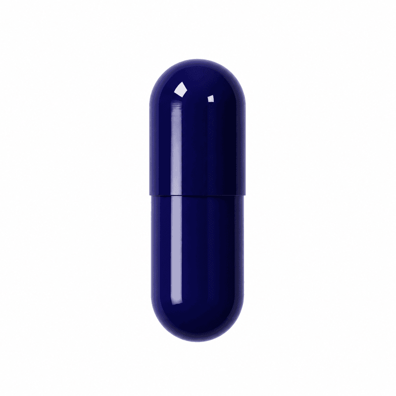 Solid Navy Blue Empty Capsule