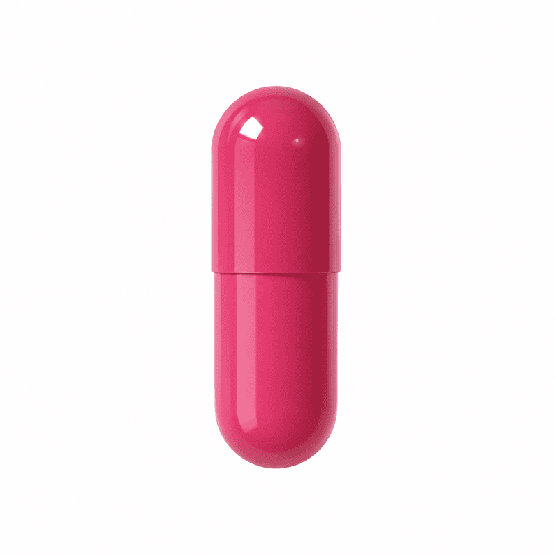 Solid Rose Red Empty Capsule