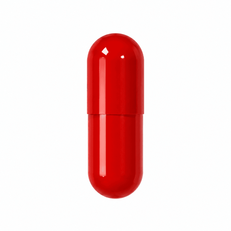 Solid Red Empty Capsule