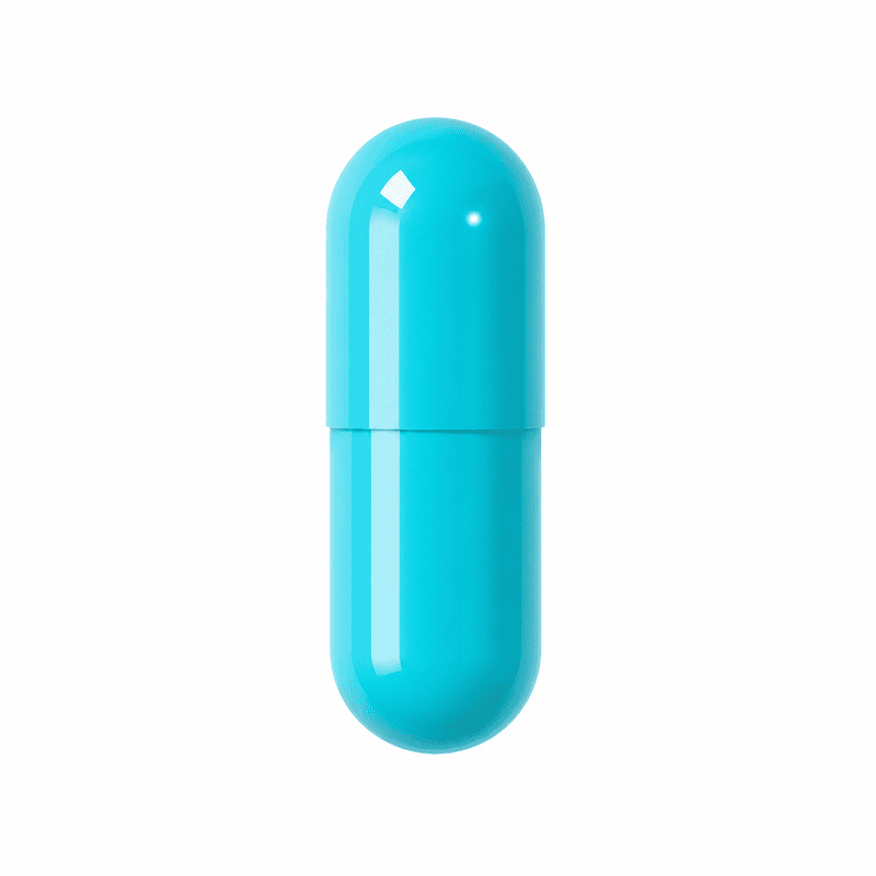 Solid Blue Empty Capsule