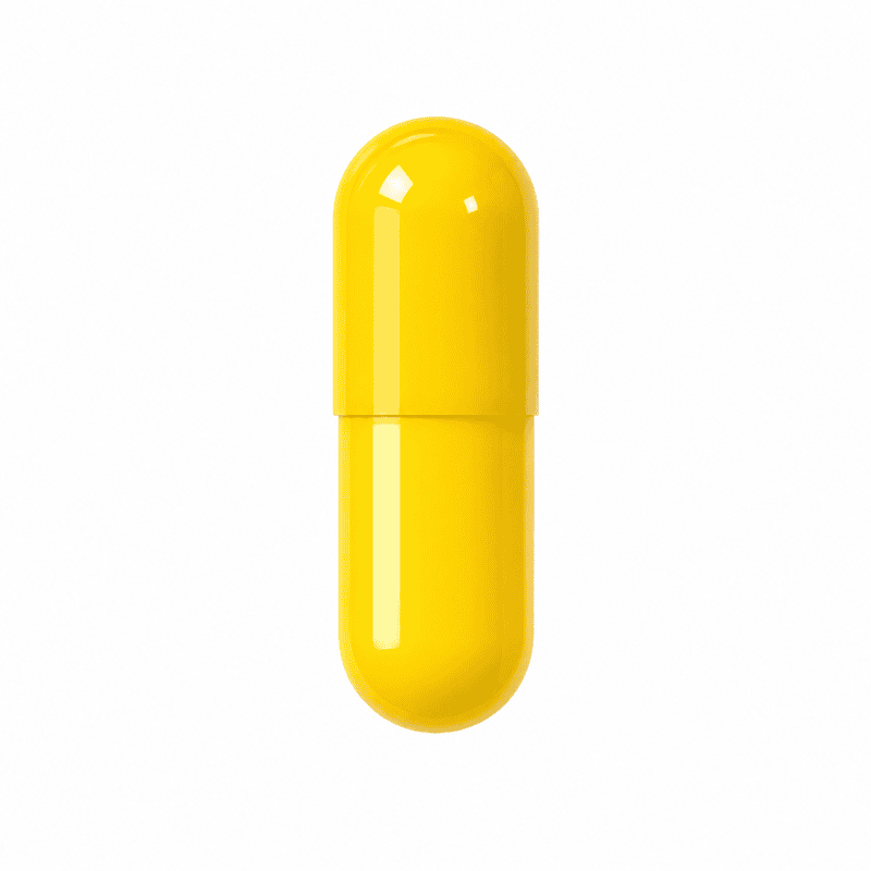Solid Yellow Empty Capsule