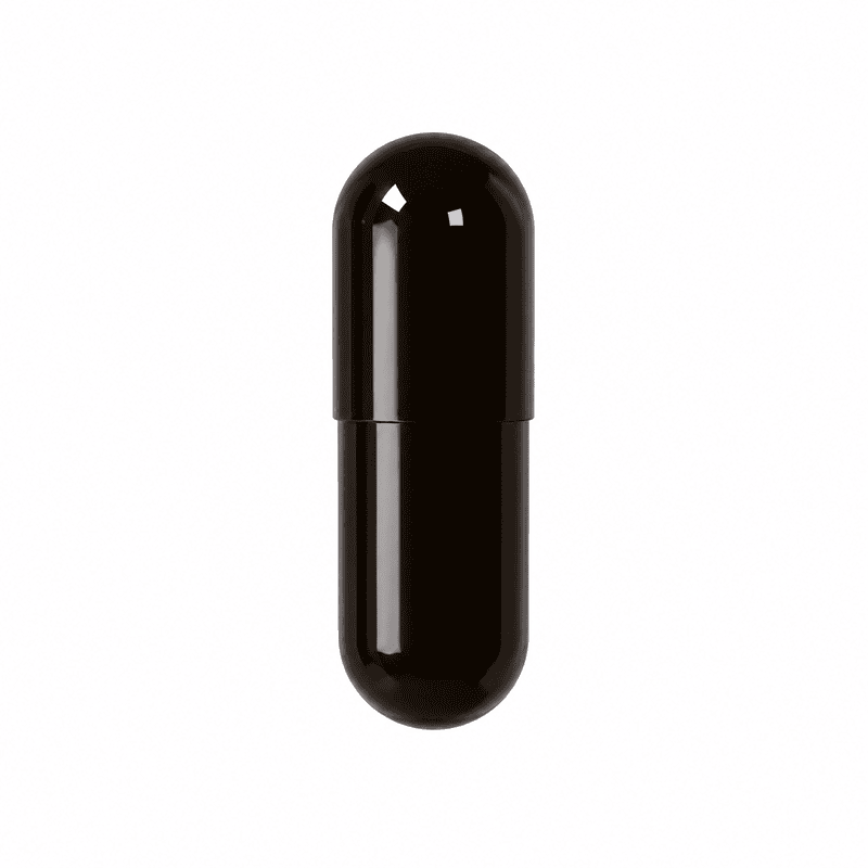 Solid Black Empty Capsule