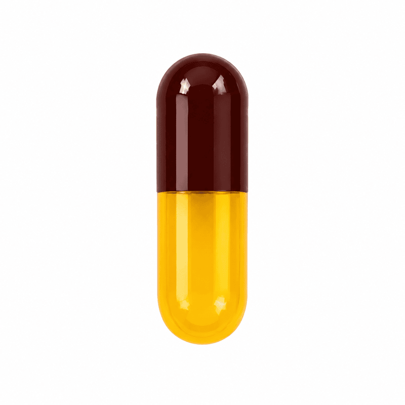Maroon & Yellow Empty Capsule