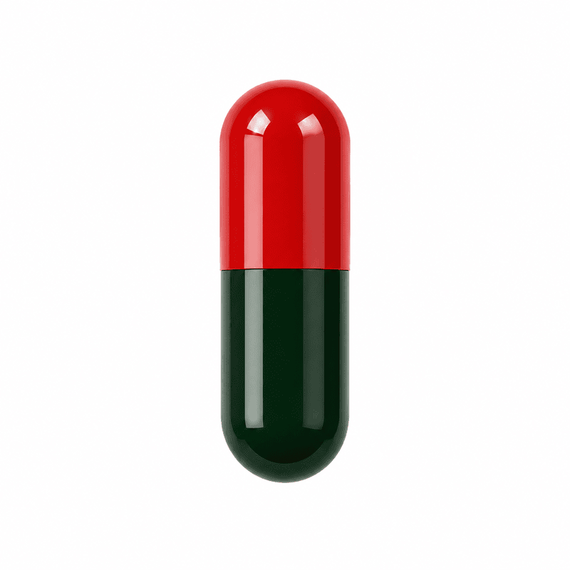 Red & Green Empty Capsule