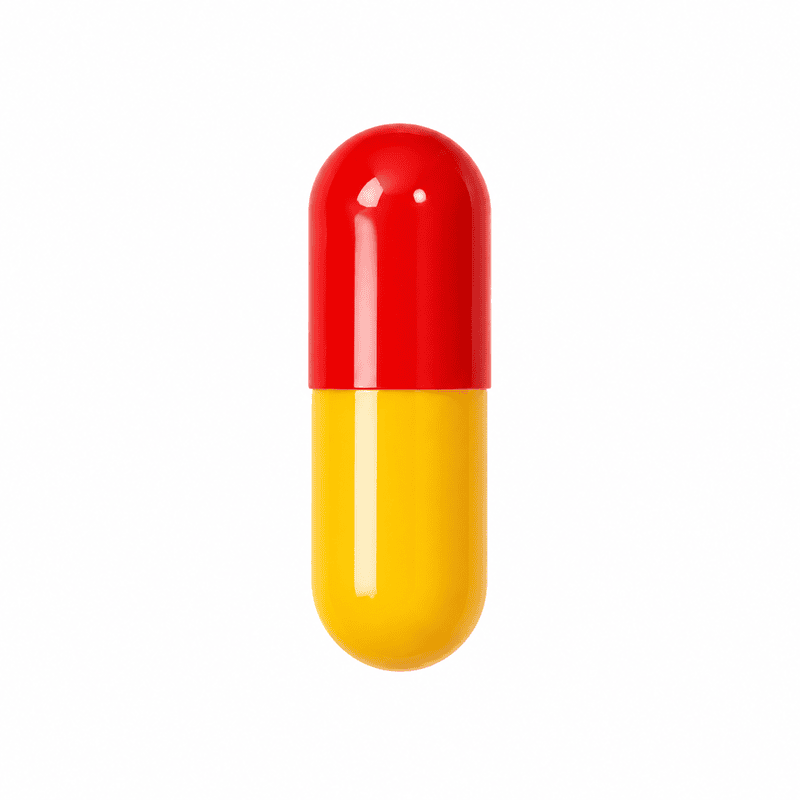 Red & Yellow Empty Capsule