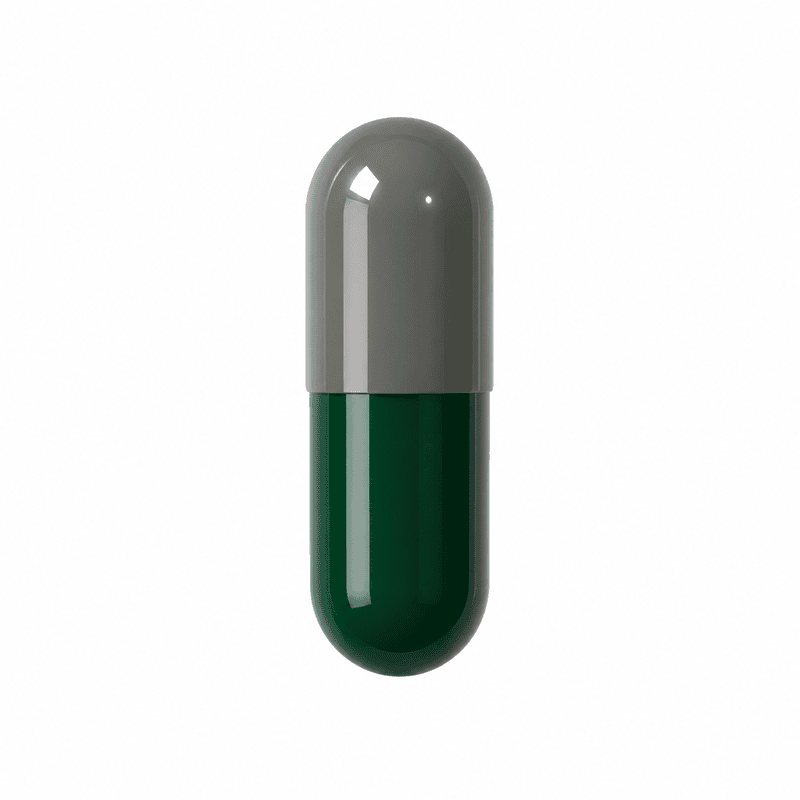Green & Grey Empty Capsule