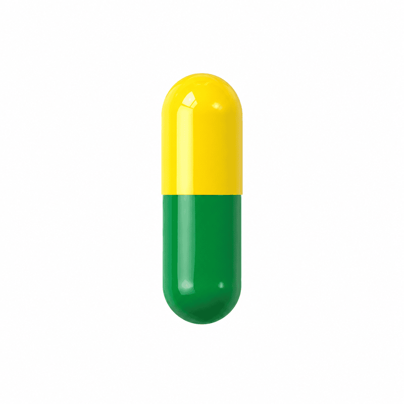 Green & Yellow Empty Capsule