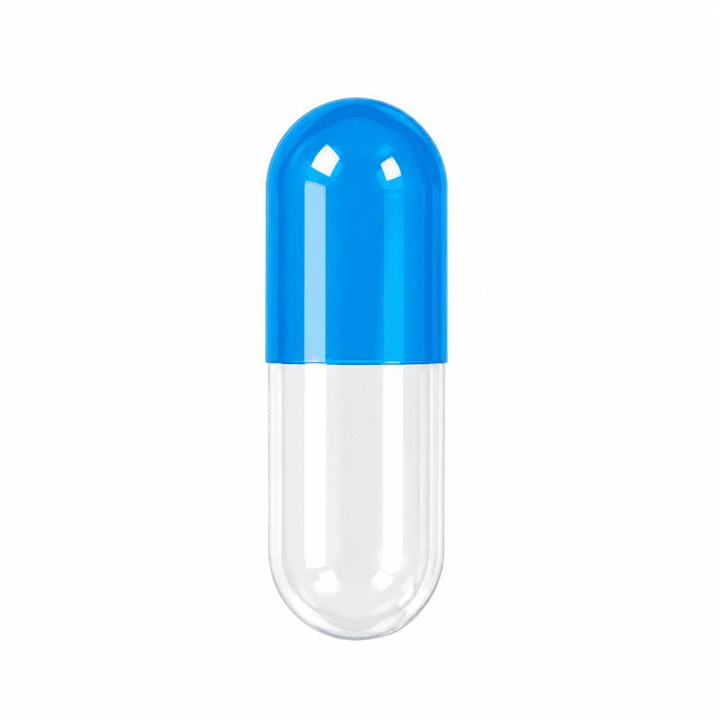 Blue & Clear Empty Capsule