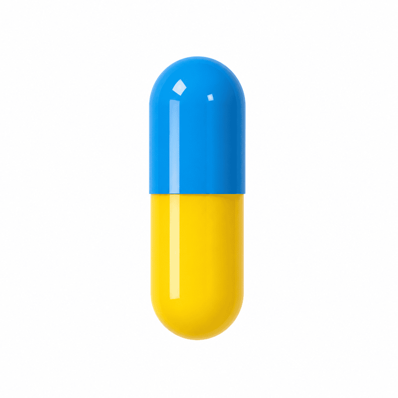 Blue & Yellow Empty Capsule