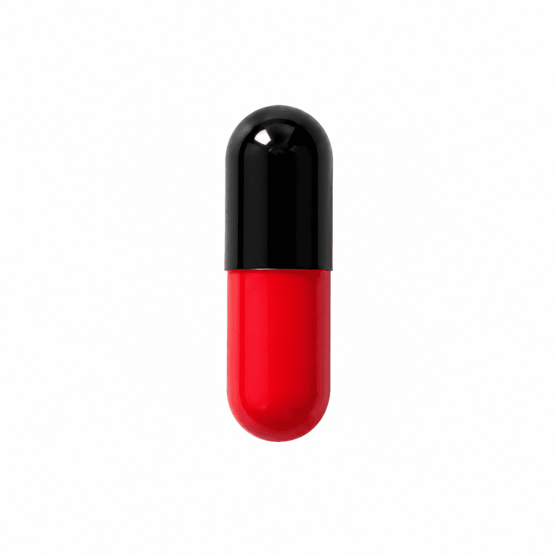 Black & Orange Empty Capsule